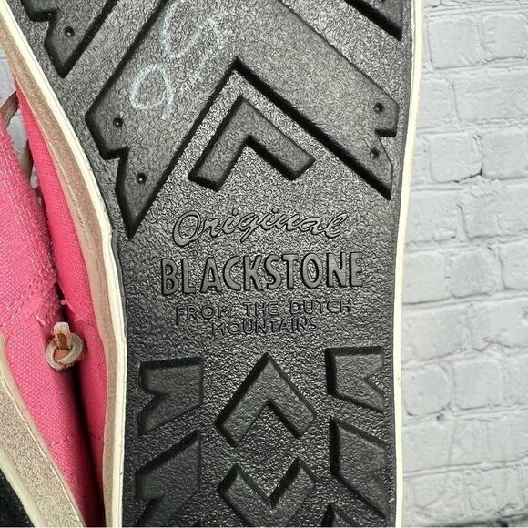 NEW Blackstone bright pink canvas high top lace up sneakers size 38 - Picture 7 of 13